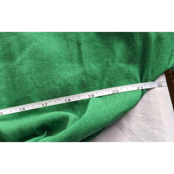 KD. BEAUTIFUL Shamrock Green Linen Blend Belt Tunic Dolman St. Patrick's Sz 3XL - Picture 6 of 8